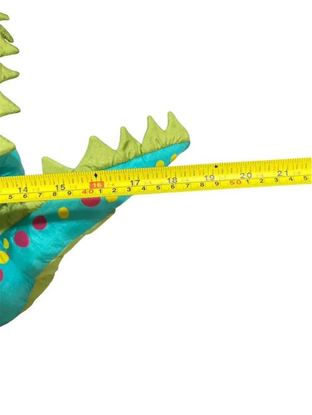 Publix Dinosaur Plush Mascot Publixaurus Green Nylon Pluffy Material 16 Inch